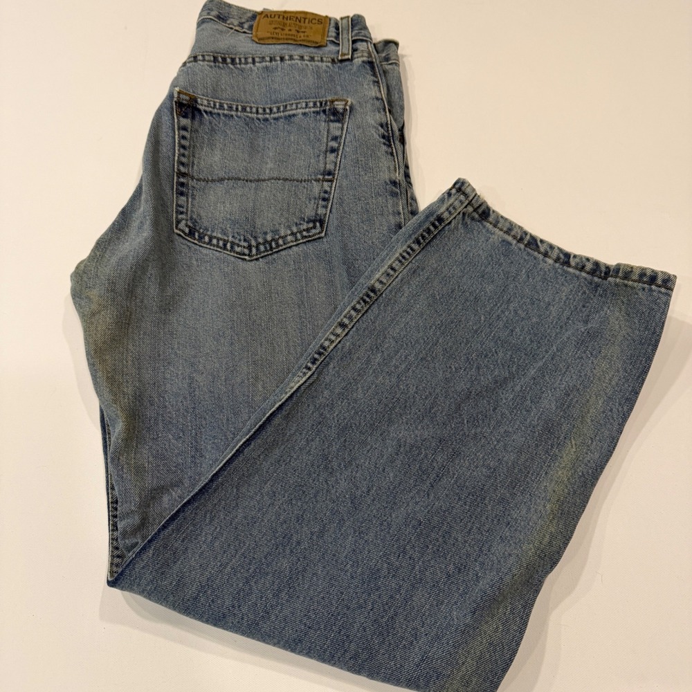 Levi's Signature Loose Fit Jeans Men's 29x30 Light Wash Baggy Y2K 100% Cotton